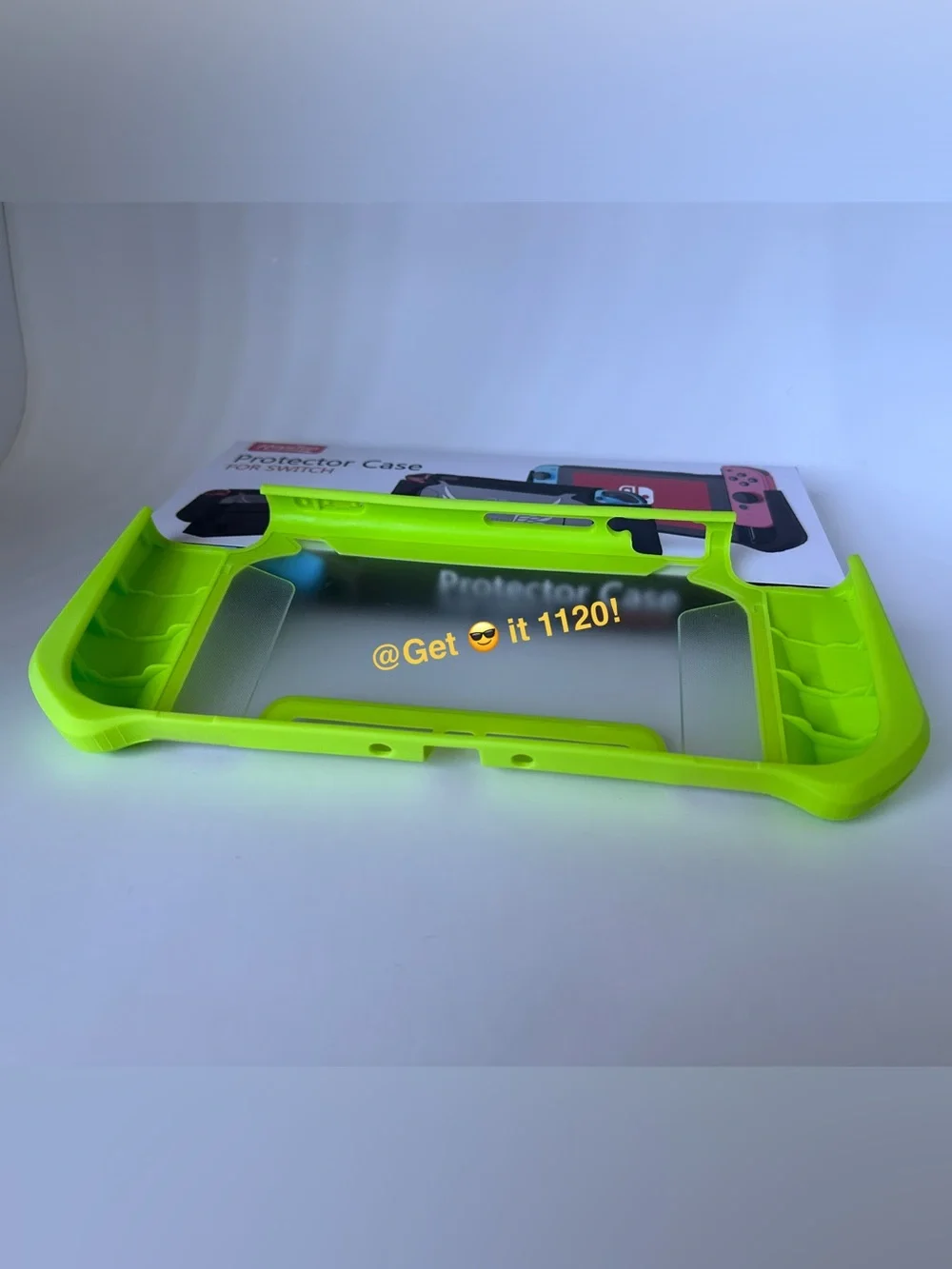 Nintendo Switch Grip Case + Tempered Screen Protector & Soft Silicon Thumb Cover